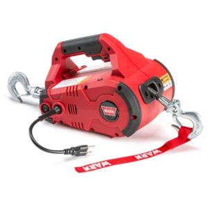 Tragbare Warn PullzAll Elektrische IP55 Hebe- und Zugwinde 450 kg 230 V mit 4,6 m Windenkabel